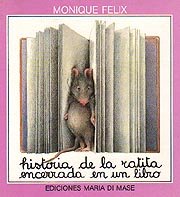 Portada de "Historia de la ratita encerrada en un libro", de Monique Felix