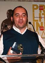 Pablo Echevarría en la ceremonia de entrega