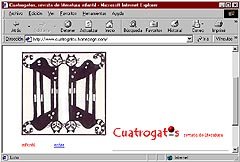 Pantalla inicial de "Cuatrogatos"