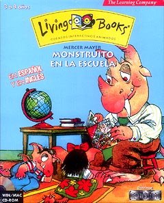 Caja de "Monstruito en la escuela", versión CD-ROM