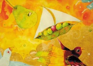 P&aacute;jaros. Dibujo de Julio Granados