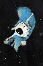 Ilustración interior de "El perro en la luna"