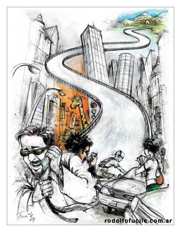 Dibujo de Rodolfo Fucile