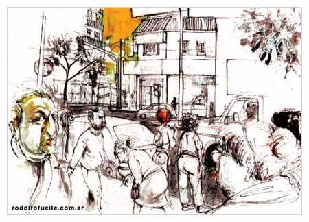 Dibujo de Rodolfo Fucile