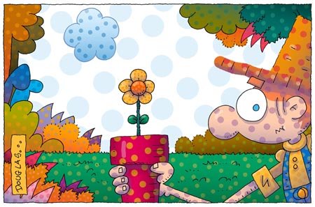 Dibujo de Douglas Wright